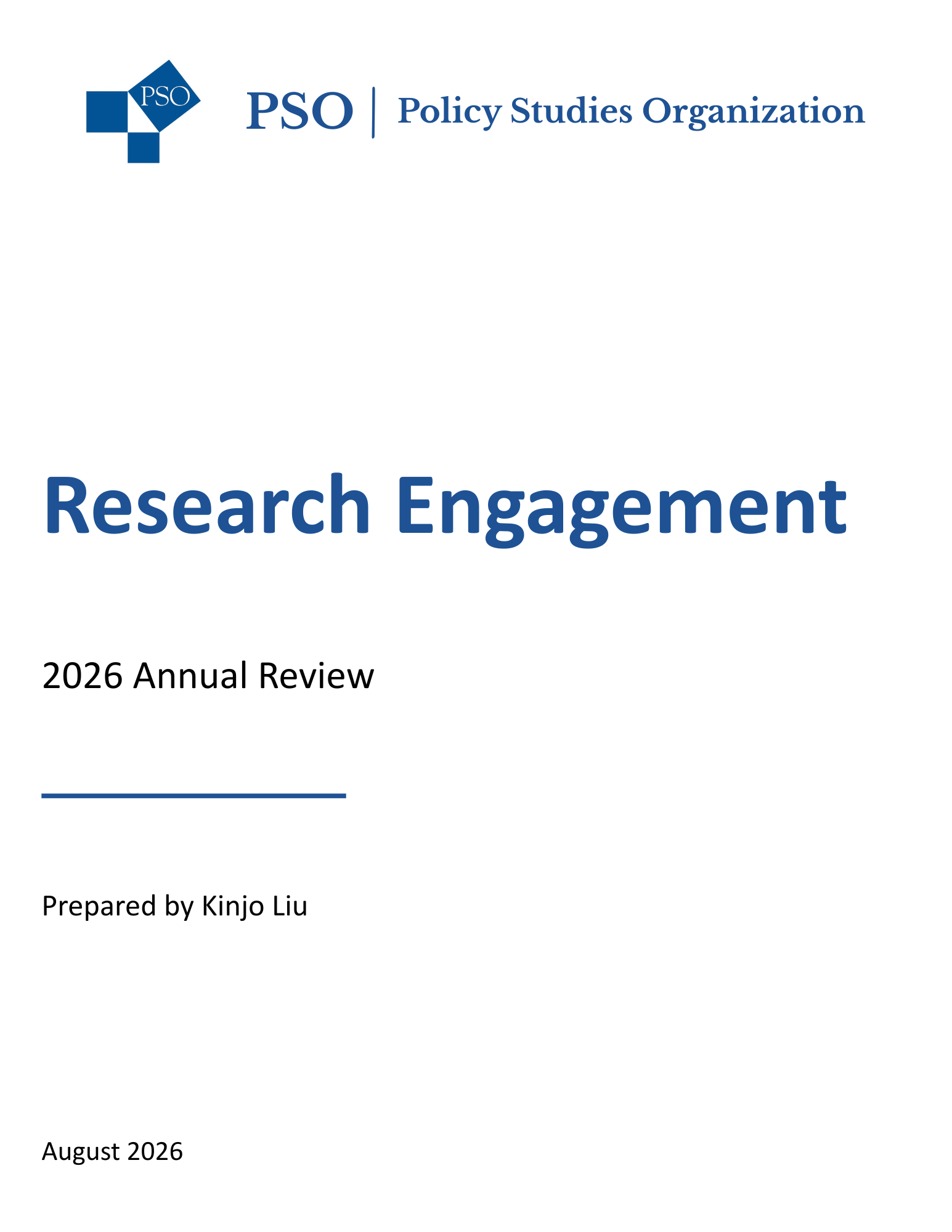 Engagement Report Cover